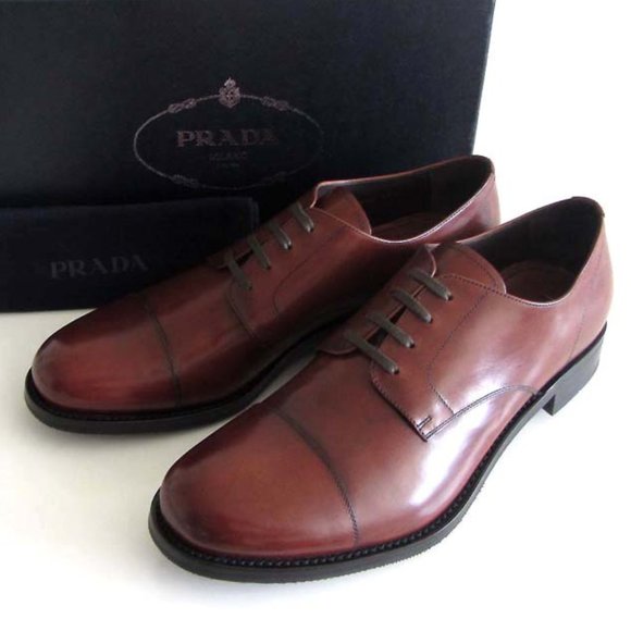 Prada Other - new PRADA brown cap toe dress shoes 10.5 / 11.5 US